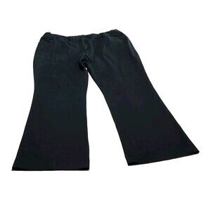Vtg Mossimo Women Size 16 Chino Khaki Pants Black Twill Academia Mom Teacher GUC